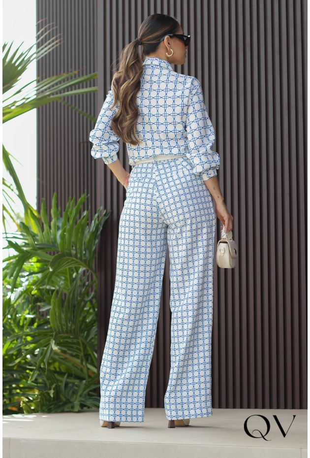 CONJUNTO EM CREPE ESTAMPADO - LUZIA FAZZOLLI CONJUNTO EM CREPE ESTAMPADO - LUZIA FAZZOLLI