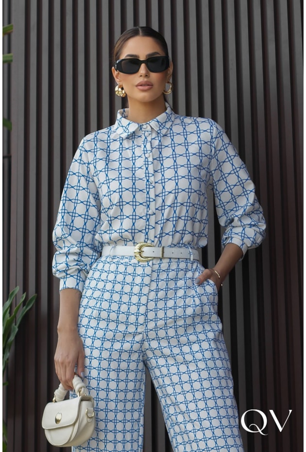 CONJUNTO EM CREPE ESTAMPADO - LUZIA FAZZOLLI CONJUNTO EM CREPE ESTAMPADO - LUZIA FAZZOLLI