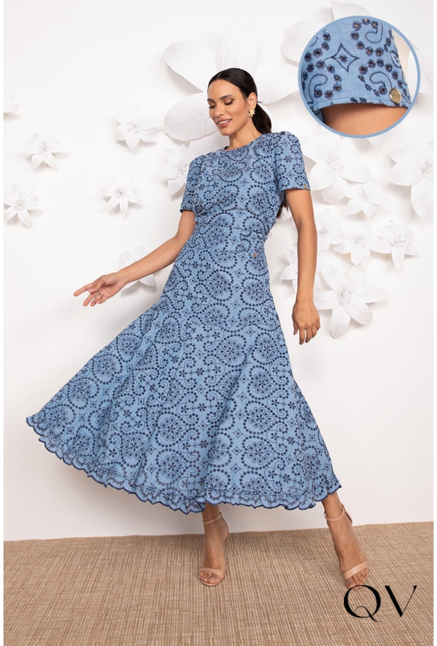 CONJUNTO EM LAISE AZUL - LEKAZIS CONJUNTO EM LAISE AZUL - LEKAZIS