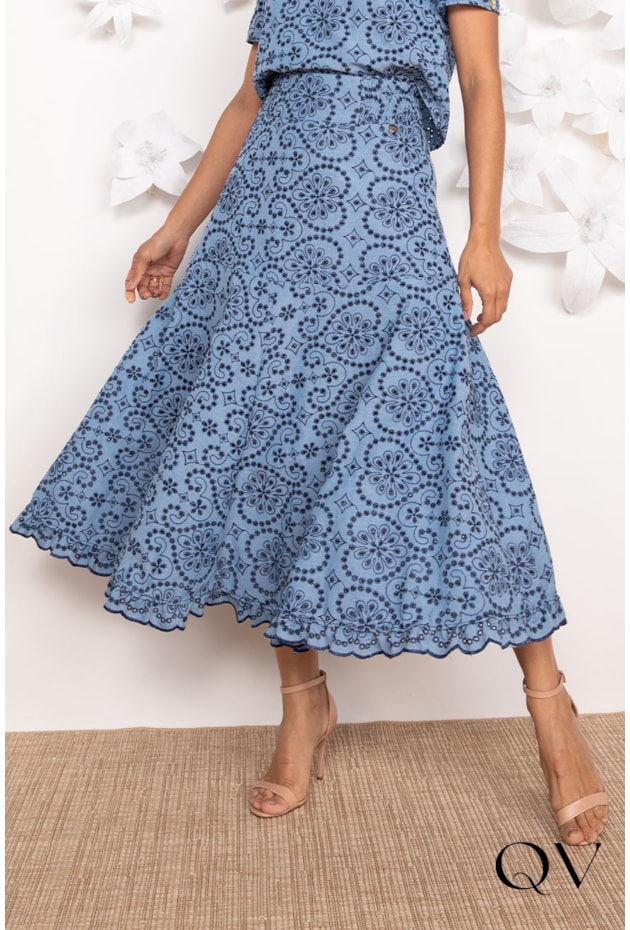 CONJUNTO EM LAISE AZUL - LEKAZIS CONJUNTO EM LAISE AZUL - LEKAZIS