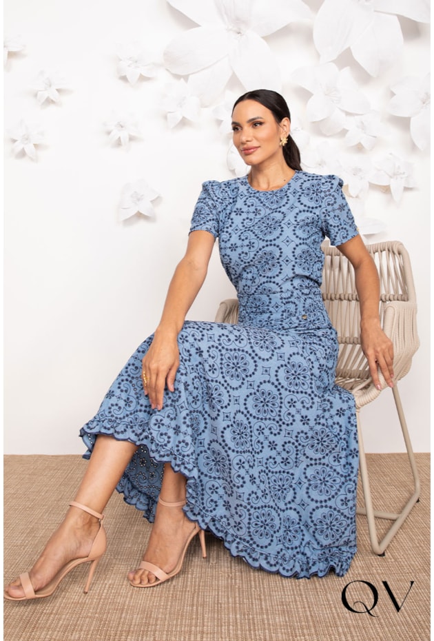 CONJUNTO EM LAISE AZUL - LEKAZIS CONJUNTO EM LAISE AZUL - LEKAZIS