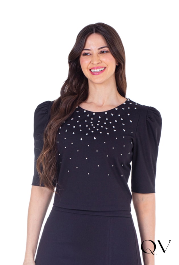 CONJUNTO EM MALHA ESTRUTURADA PRETO - HAPUK CONJUNTO EM MALHA ESTRUTURADA PRETO - HAPUK