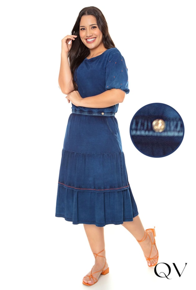 CONJUNTO EM MALHA JEANS DUAS MARIAS - HAPUK CONJUNTO EM MALHA JEANS DUAS MARIAS - HAPUK