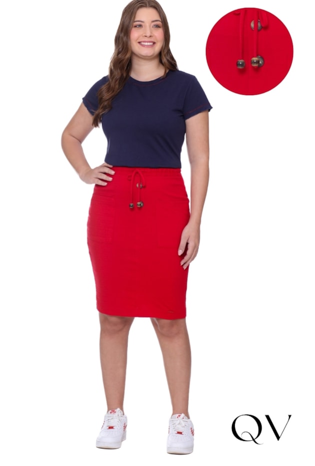 CONJUNTO EM MALHA TEXTURIZADA COM PONTEIRAS MARINHO - HAPUK