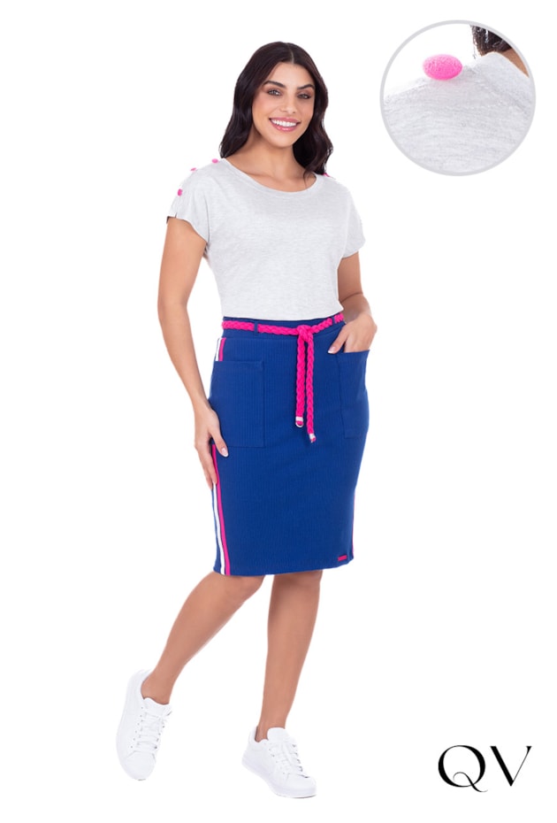 CONJUNTO EM MOLETINHO E MALHA CANELADA MESCLA - HAPUK CONJUNTO EM MOLETINHO E MALHA CANELADA MESCLA - HAPUK