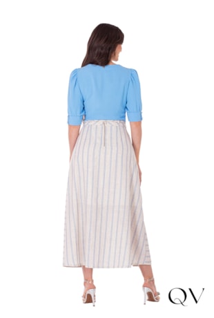 CONJUNTO EM TECIDO PLANO LISO AZUL - HAPUK CONJUNTO EM TECIDO PLANO LISO AZUL - HAPUK