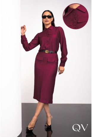 CONJUNTO EM VISCO NYLON VINHO - JANY PIM CONJUNTO EM VISCO NYLON VINHO - JANY PIM