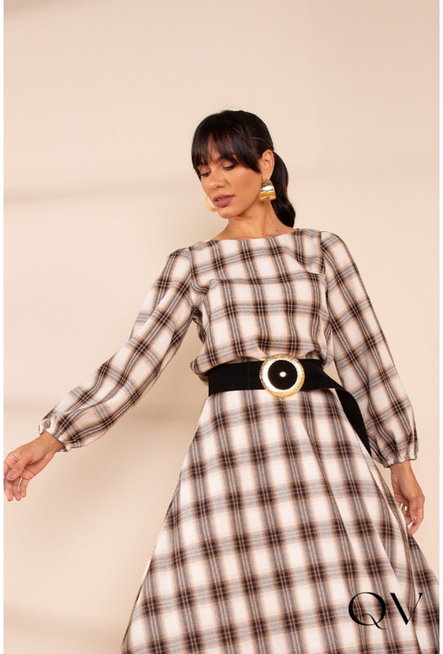 CONJUNTO FLANELADO XADREZ BEGE - LEKAZIS CONJUNTO FLANELADO XADREZ BEGE - LEKAZIS