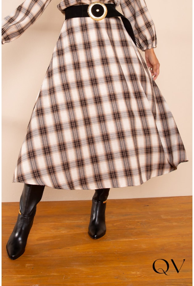 CONJUNTO FLANELADO XADREZ BEGE - LEKAZIS CONJUNTO FLANELADO XADREZ BEGE - LEKAZIS