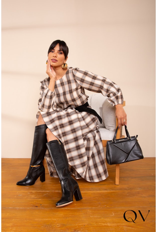 CONJUNTO FLANELADO XADREZ BEGE - LEKAZIS CONJUNTO FLANELADO XADREZ BEGE - LEKAZIS