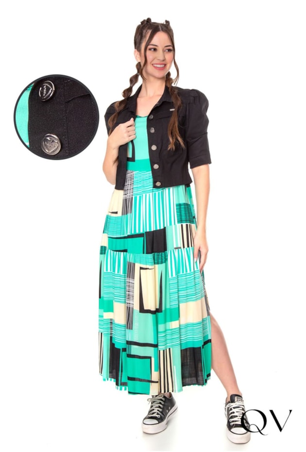 CONJUNTO JAQUETA E VESTIDO MAXI MIDI VERDE - HAPUK CONJUNTO JAQUETA E VESTIDO MAXI MIDI VERDE - HAPUK