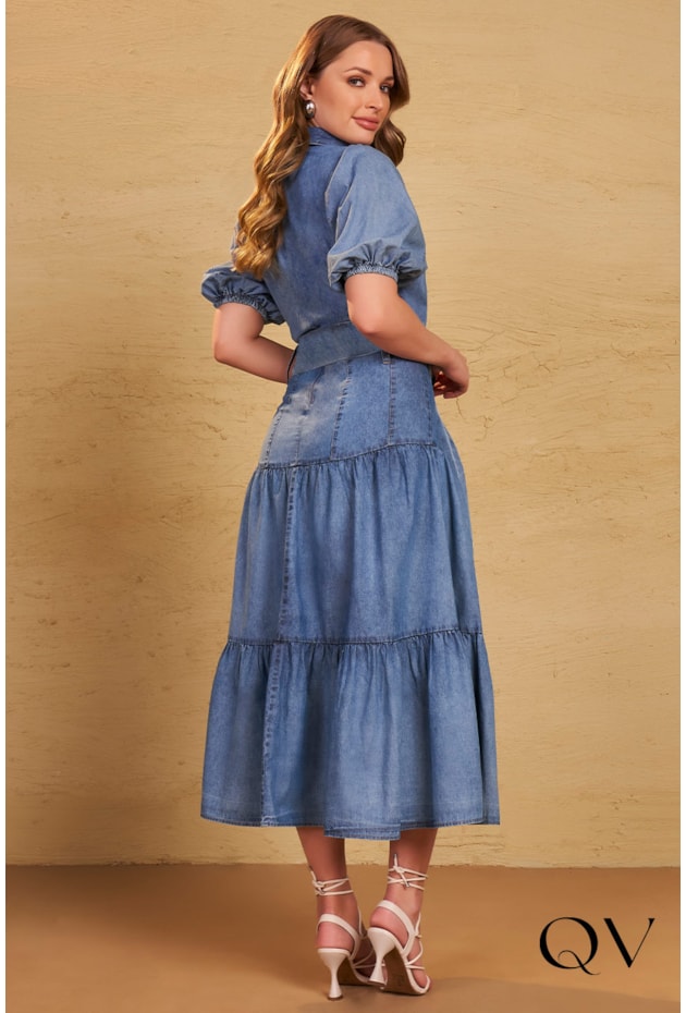 CONJUNTO JEANS BORDADO PÉROLAS - FASCÍNIUS CONJUNTO JEANS BORDADO PÉROLAS - FASCÍNIUS
