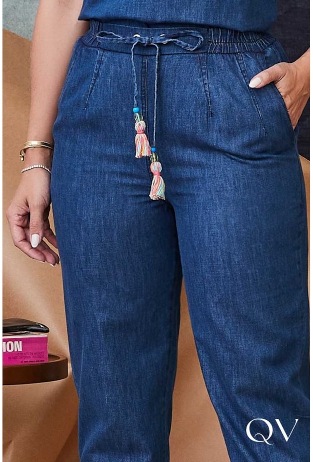 CONJUNTO JEANS COMFY BORDADO - LUZIA FAZZOLLI CONJUNTO JEANS COMFY BORDADO - LUZIA FAZZOLLI