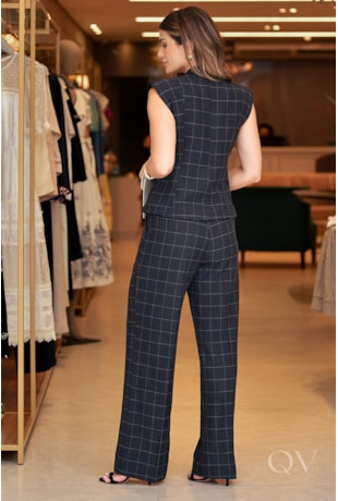 CONJUNTO LECLER EM ALFAIATARIA PRETO - LUZIA FAZZOLLI