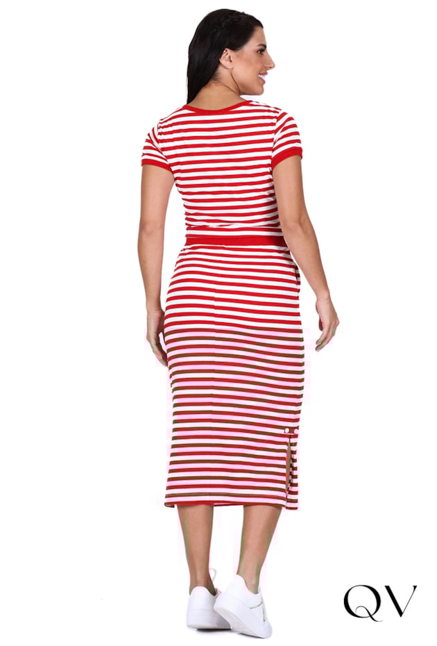 CONJUNTO LISTRADO COM AMARRAÇÃO VERMELHO - HAPUK CONJUNTO LISTRADO COM AMARRAÇÃO VERMELHO - HAPUK