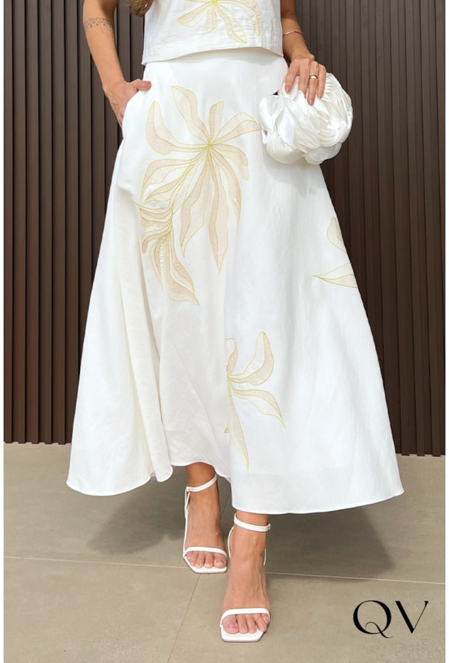 CONJUNTO LONGO BORDADO OFF - LUZIA FAZZOLLI CONJUNTO LONGO BORDADO OFF - LUZIA FAZZOLLI