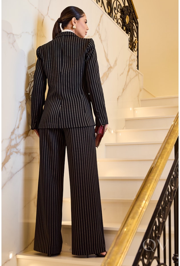 CONJUNTO LONGO EM ALFAIATARIA RISCA DE GIZ - LUZIA FAZZOLLI