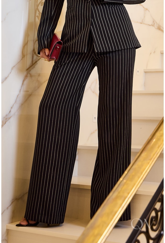 CONJUNTO LONGO EM ALFAIATARIA RISCA DE GIZ - LUZIA FAZZOLLI