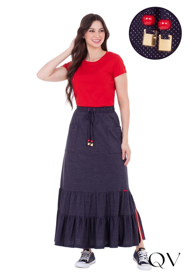 CONJUNTO LONGO EM MALHA LISA E TEXTURIZADA VERMELHO - HAPUK