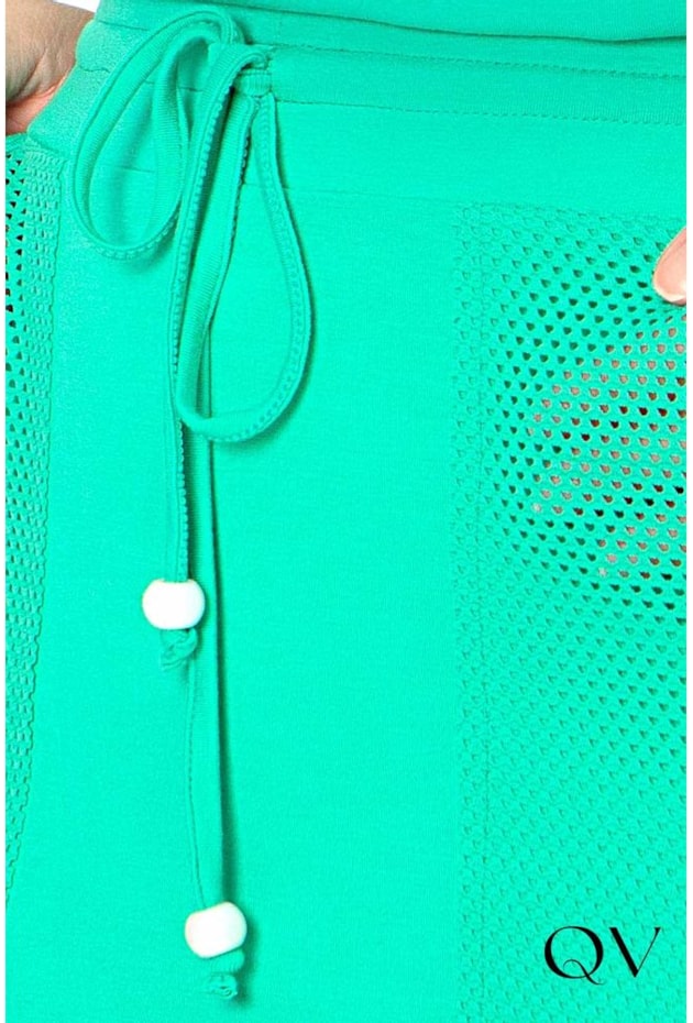 CONJUNTO MALHA COM DETALHES EM TELA VERDE - HAPUK CONJUNTO MALHA COM DETALHES EM TELA VERDE - HAPUK