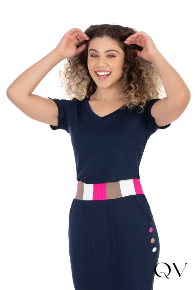 CONJUNTO MALHA CÓS COLOR MARINHO - HAPUK