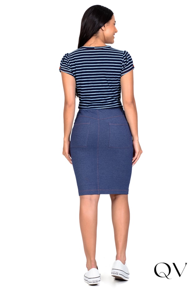 CONJUNTO MALHA JEANS AZUL - HAPUK CONJUNTO MALHA JEANS AZUL - HAPUK