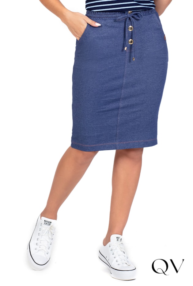 CONJUNTO MALHA JEANS AZUL - HAPUK CONJUNTO MALHA JEANS AZUL - HAPUK