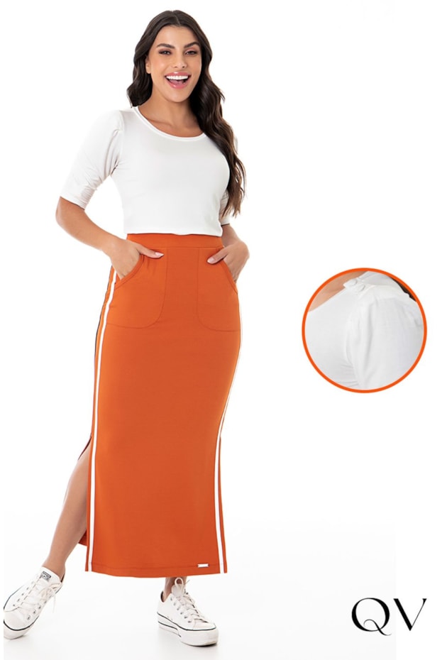 CONJUNTO MAXI MIDI MOLETINHO LARANJA - HAPUK CONJUNTO MAXI MIDI MOLETINHO LARANJA - HAPUK