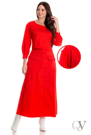 CONJUNTO MAXI MIDI VERMELHO - HAPUK