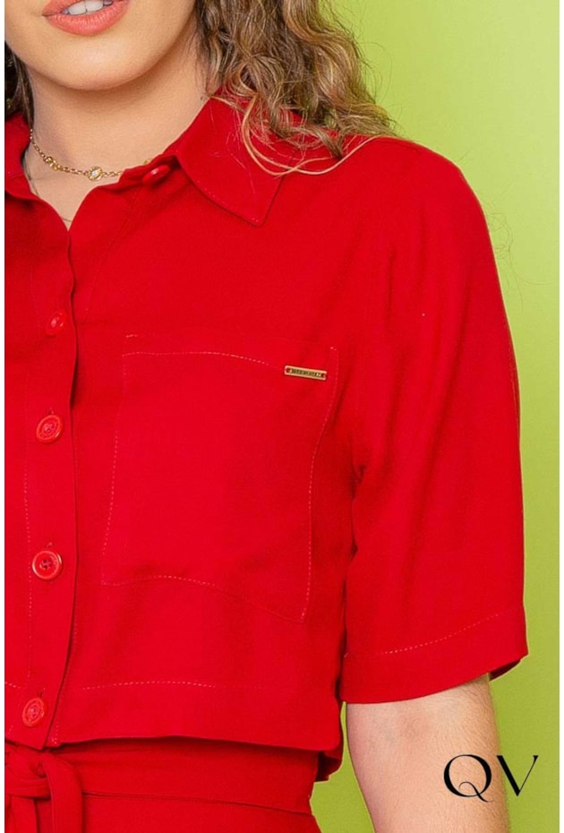 CONJUNTO MIDI CROPPED VERMELHO - PURO SHARMY CONJUNTO MIDI CROPPED VERMELHO - PURO SHARMY