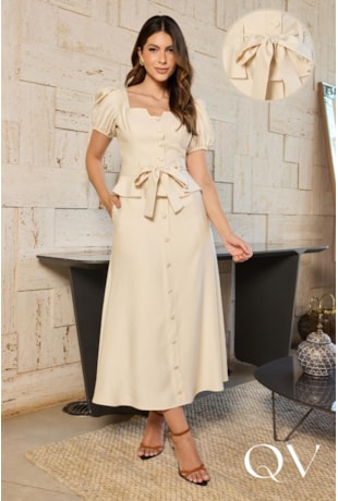 CONJUNTO MIDI EM ALFAIATARIA AVELÃ - DOCE MARIA