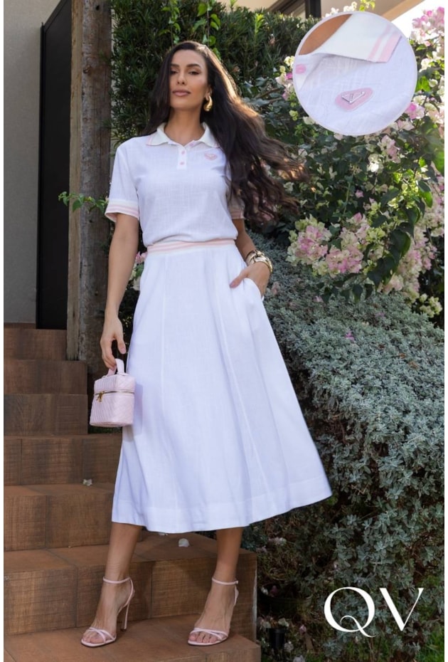 CONJUNTO MIDI EM LINHO OFF WHITE - LUZIA FAZZOLLI