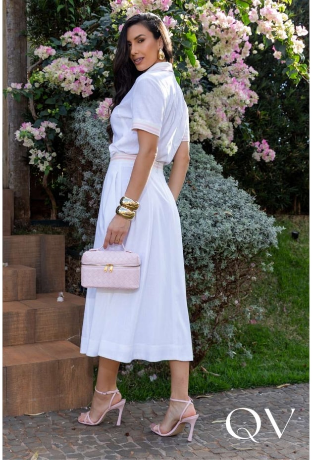 CONJUNTO MIDI EM LINHO OFF WHITE - LUZIA FAZZOLLI