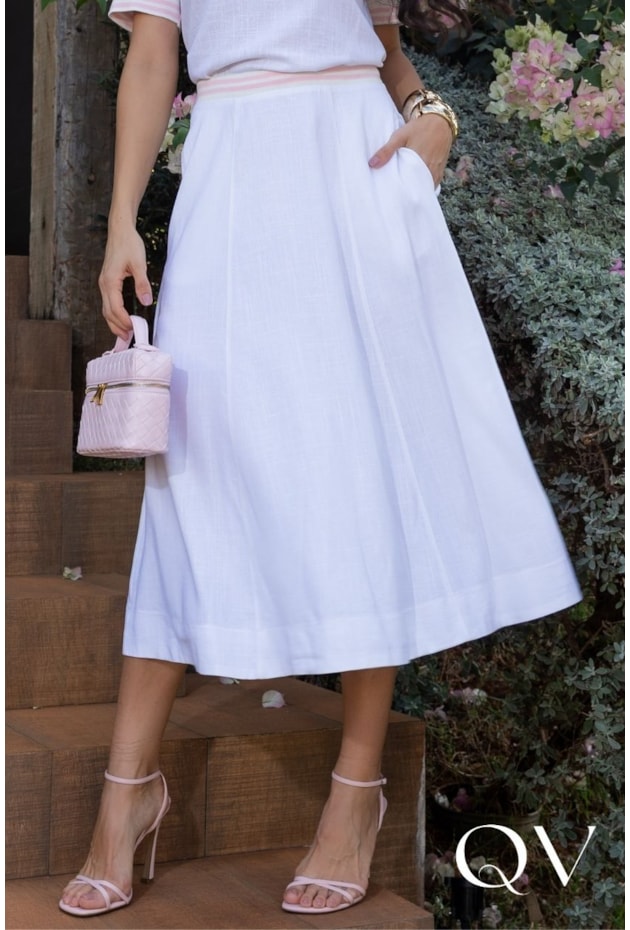 CONJUNTO MIDI EM LINHO OFF WHITE - LUZIA FAZZOLLI