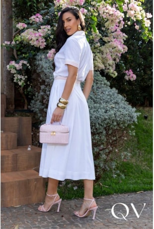 CONJUNTO MIDI EM LINHO OFF WHITE - LUZIA FAZZOLLI