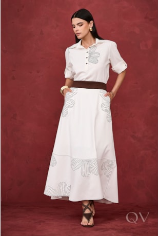 CONJUNTO MIDI EVASÊ EM LINHO OFF WHITE - ARTSY