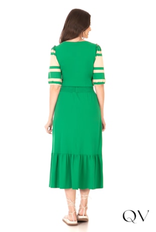 CONJUNTO MIDI MALHA PIQUET VERDE - HAPUK