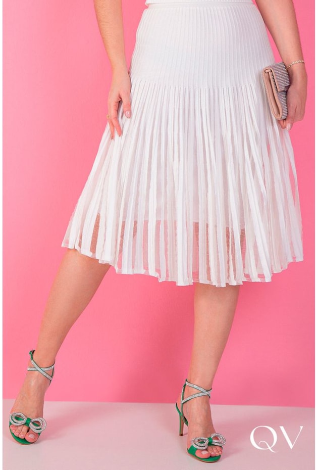 CONJUNTO MIDI TRICÔ BRANCO - PURO SHARMY CONJUNTO MIDI TRICÔ BRANCO - PURO SHARMY