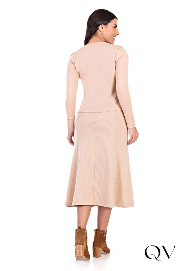 CONJUNTO MOLETINHO E TRICÔ NUDE - HAPUK CONJUNTO MOLETINHO E TRICÔ NUDE - HAPUK