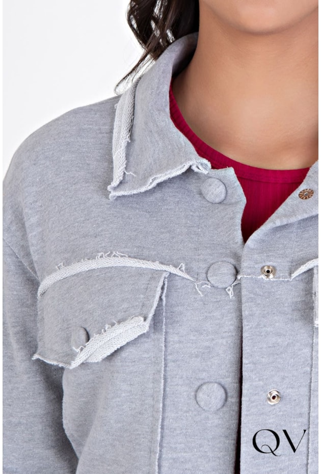 CONJUNTO MOLETINHO RECORTE À LASER CINZA - HAPUK CONJUNTO MOLETINHO RECORTE À LASER CINZA - HAPUK