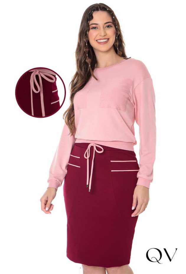 CONJUNTO MOLETINHO ROSÊ - HAPUK CONJUNTO MOLETINHO ROSÊ - HAPUK