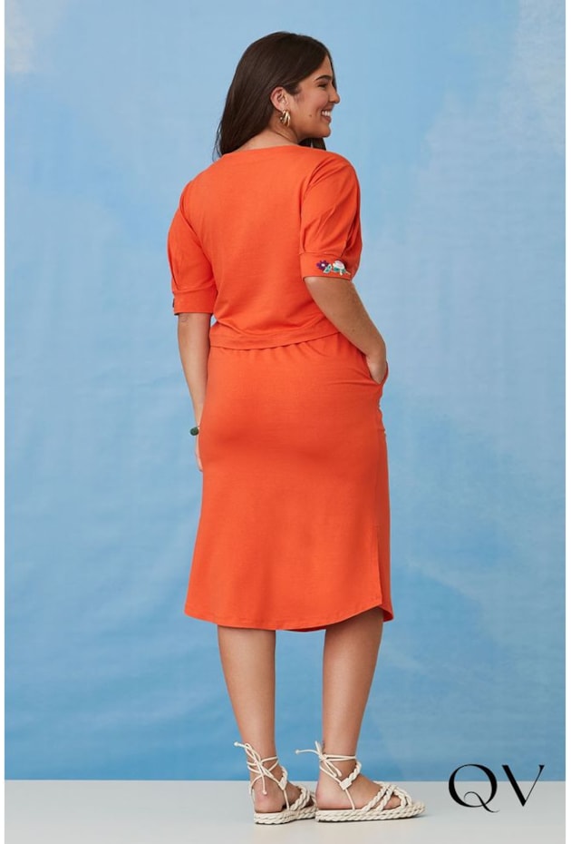 CONJUNTO MOLETOM LARANJA DETALHE CORDÃO - LUZIA FAZZOLLI CONJUNTO MOLETOM LARANJA DETALHE CORDÃO - LUZIA FAZZOLLI