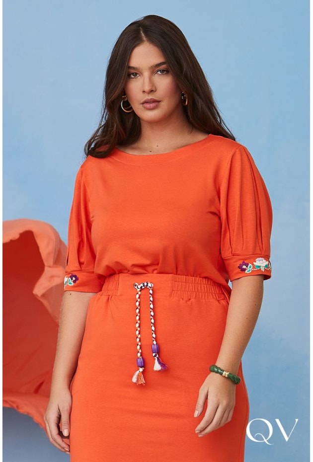 CONJUNTO MOLETOM LARANJA DETALHE CORDÃO - LUZIA FAZZOLLI CONJUNTO MOLETOM LARANJA DETALHE CORDÃO - LUZIA FAZZOLLI