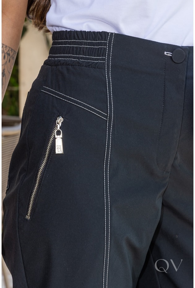 CONJUNTO RETO EM ALFAIATARIA PRETO - LUZIA FAZZOLLI