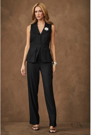 CONJUNTO RETO EM VISCOLINHO PRETO - ARTSY