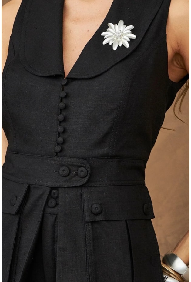 CONJUNTO RETO EM VISCOLINHO PRETO - ARTSY