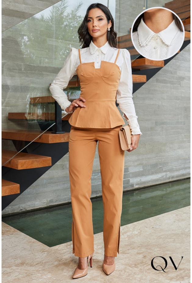 CONJUNTO SARJA CARAMELO - DOCE MARIA