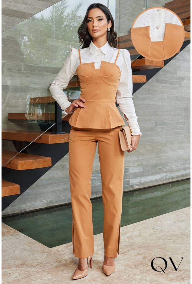 CONJUNTO SARJA CARAMELO - DOCE MARIA