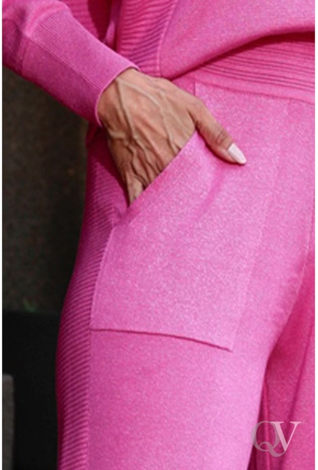 CONJUNTO TRICÔ CALÇA PANTALONA ROSA - LUZIA FAZZOLLI CONJUNTO TRICÔ CALÇA PANTALONA ROSA - LUZIA FAZZOLLI