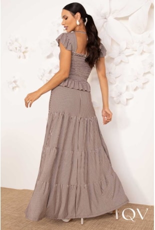 CONJUNTO VICOLYCRA LISTRADO CACAU TORRADO - LEKAZIS CONJUNTO VICOLYCRA LISTRADO CACAU TORRADO - LEKAZIS